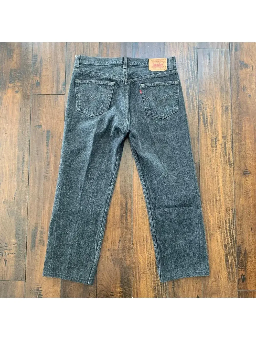 Levis 501 Vintage 90s Straight Leg XX USA Jeans 36x30 Black Wash Act 32x26